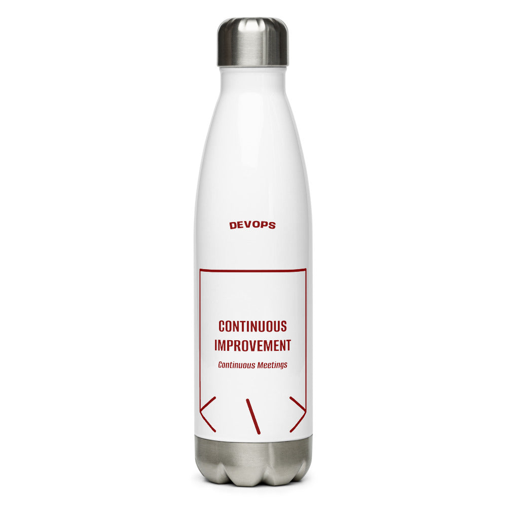 Continuous Improvement — White Maroon back mockup (17 oz)