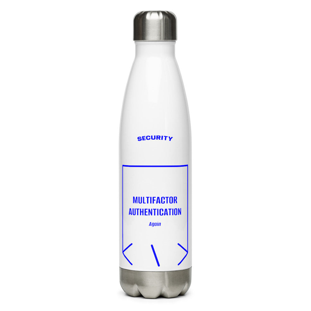 Multifactor Authentication — White Blue back mockup (17 oz)