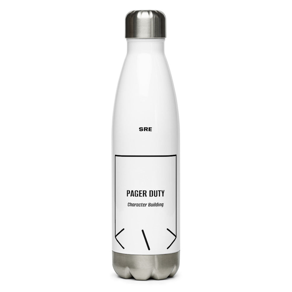 Pager Duty — White Black back mockup (17 oz)