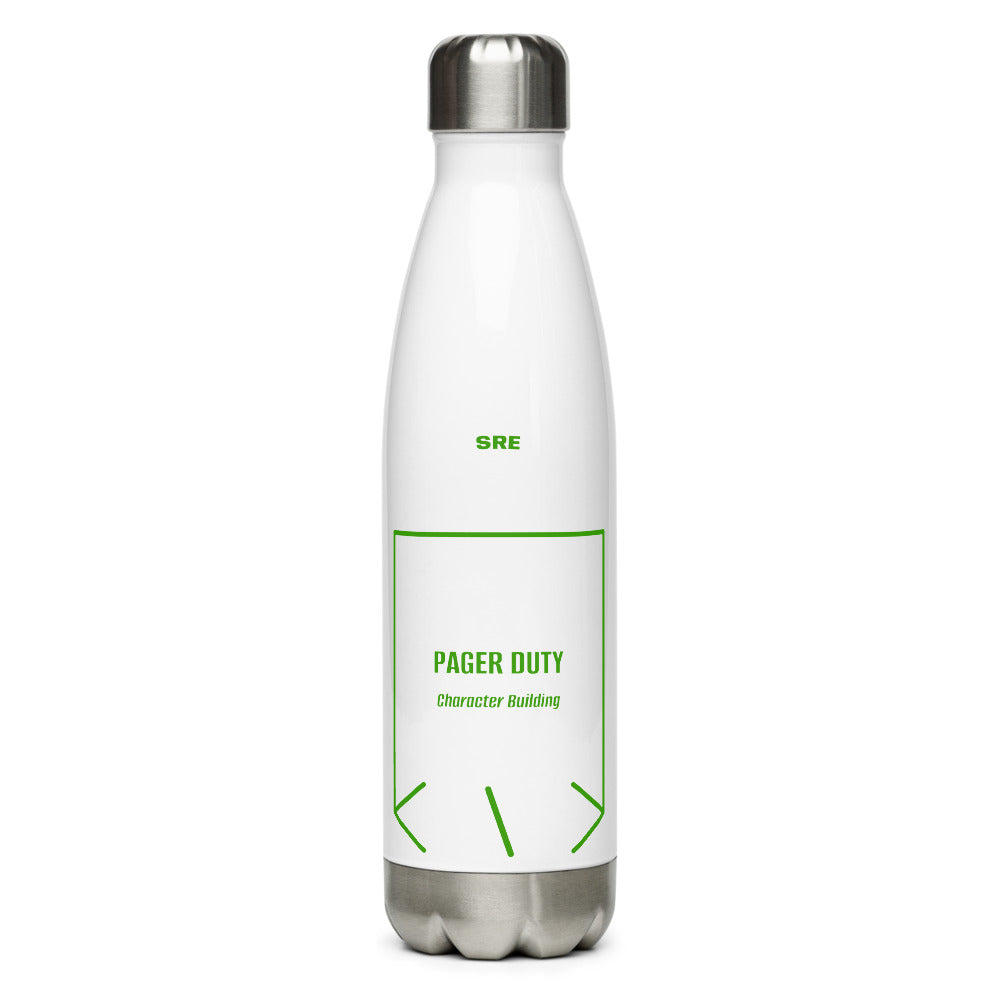 Pager Duty — White Green back mockup (17 oz)