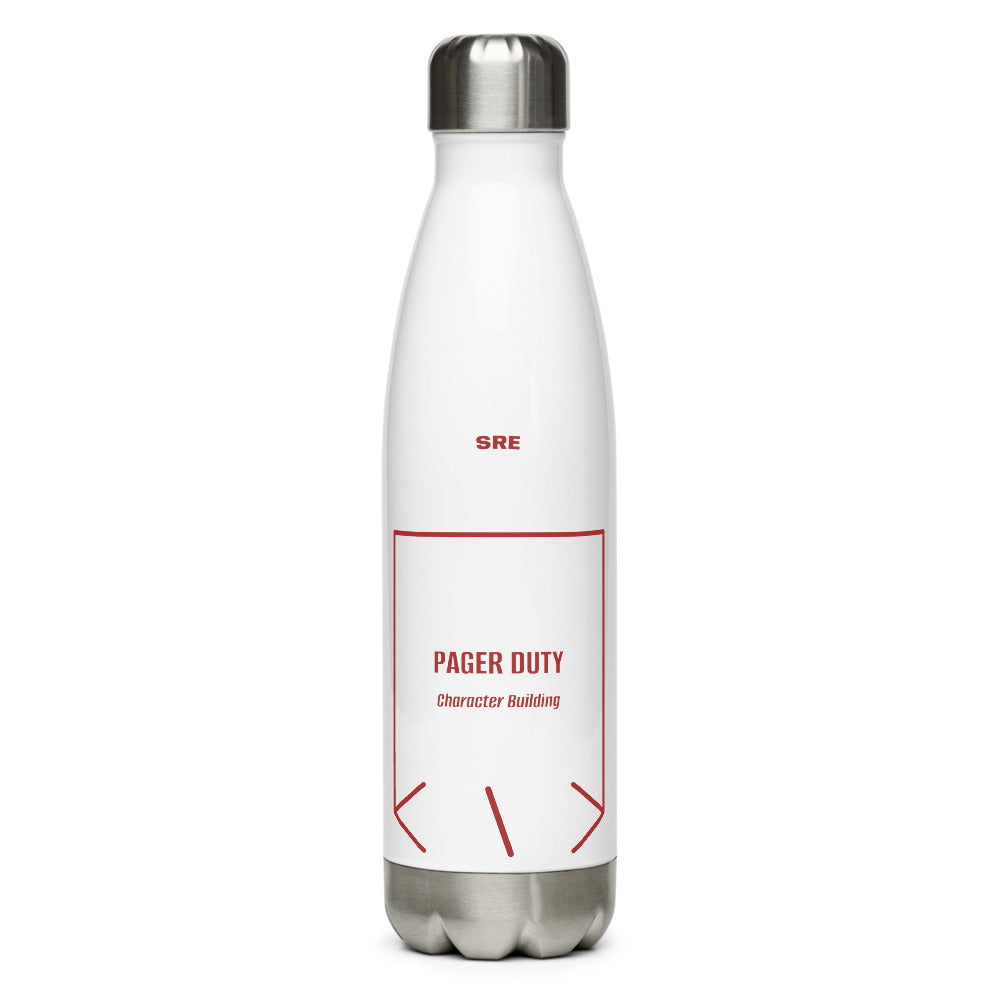 Pager Duty — White Brown back mockup (17 oz)