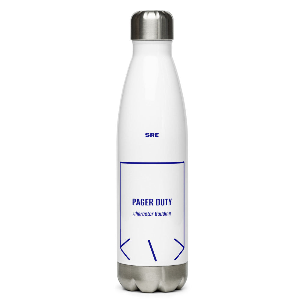 Pager Duty — White Navy back mockup (17 oz)
