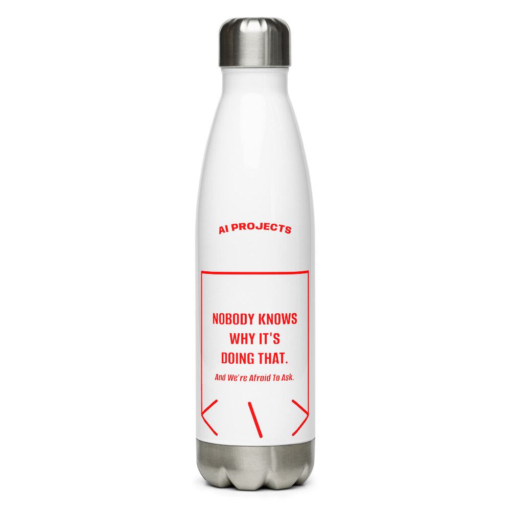 Nobody Knows Why It's Doing That. — White Red back mockup (17 oz)