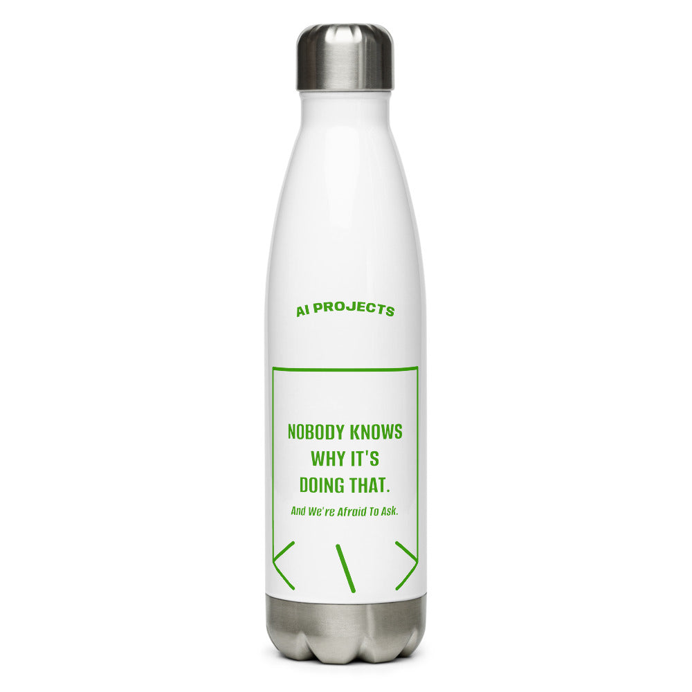 Nobody Knows Why It's Doing That. — White Green back mockup (17 oz)
