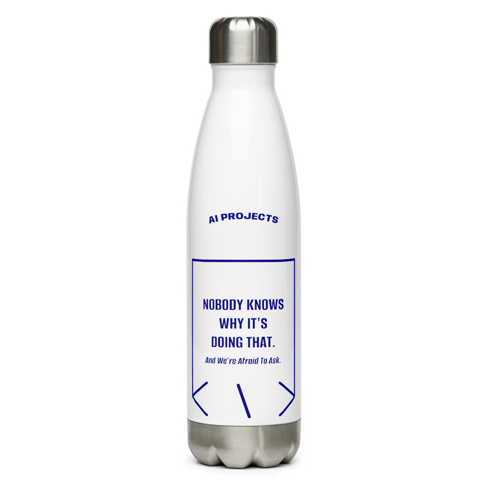 Nobody Knows Why It's Doing That. — White Navy back mockup (17 oz)