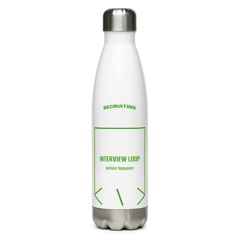 Interview Loop — White Green back mockup (17 oz)