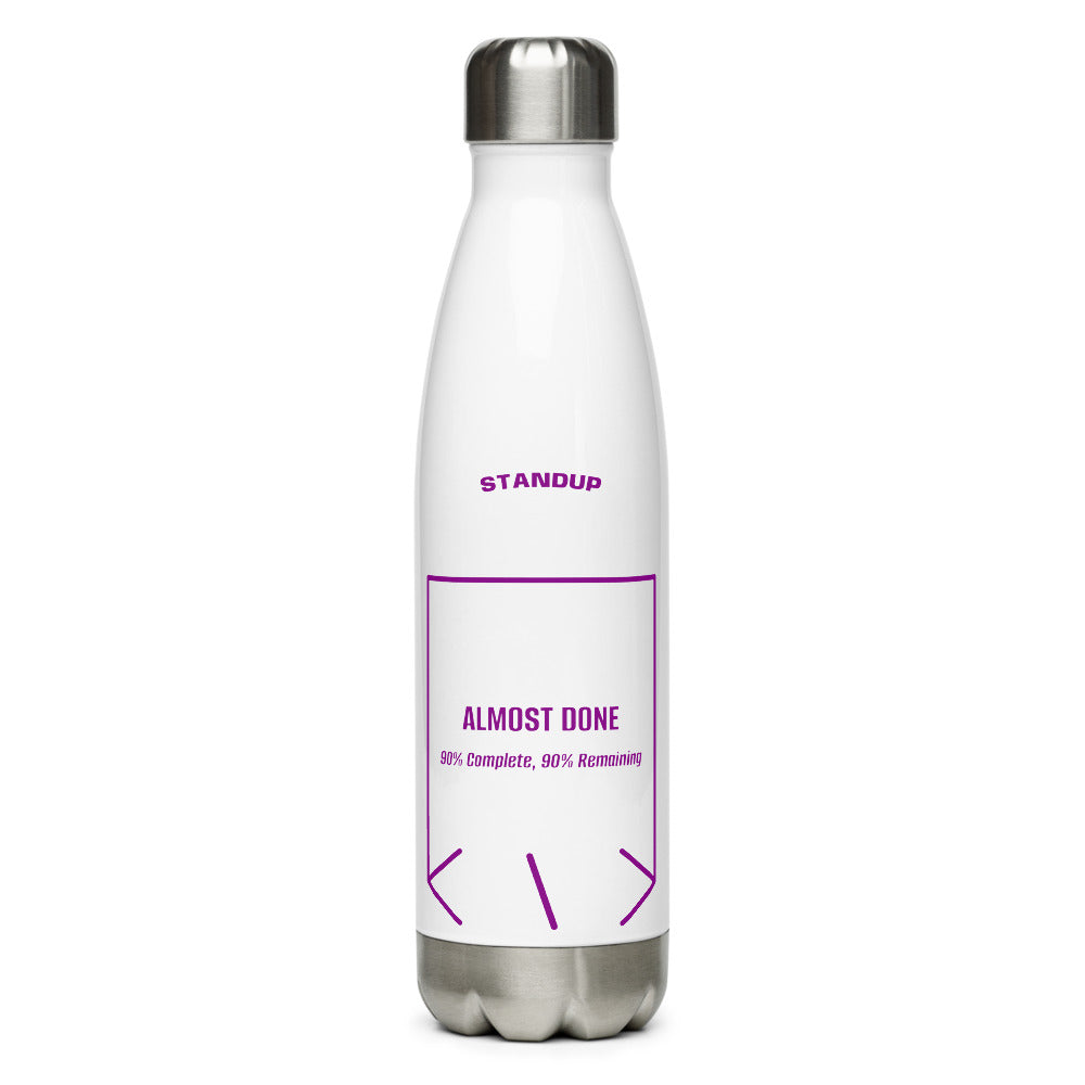 Almost Done — White Purple back mockup (17 oz)