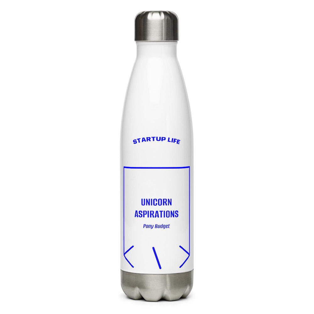 Unicorn Aspirations — White Blue back mockup (17 oz)
