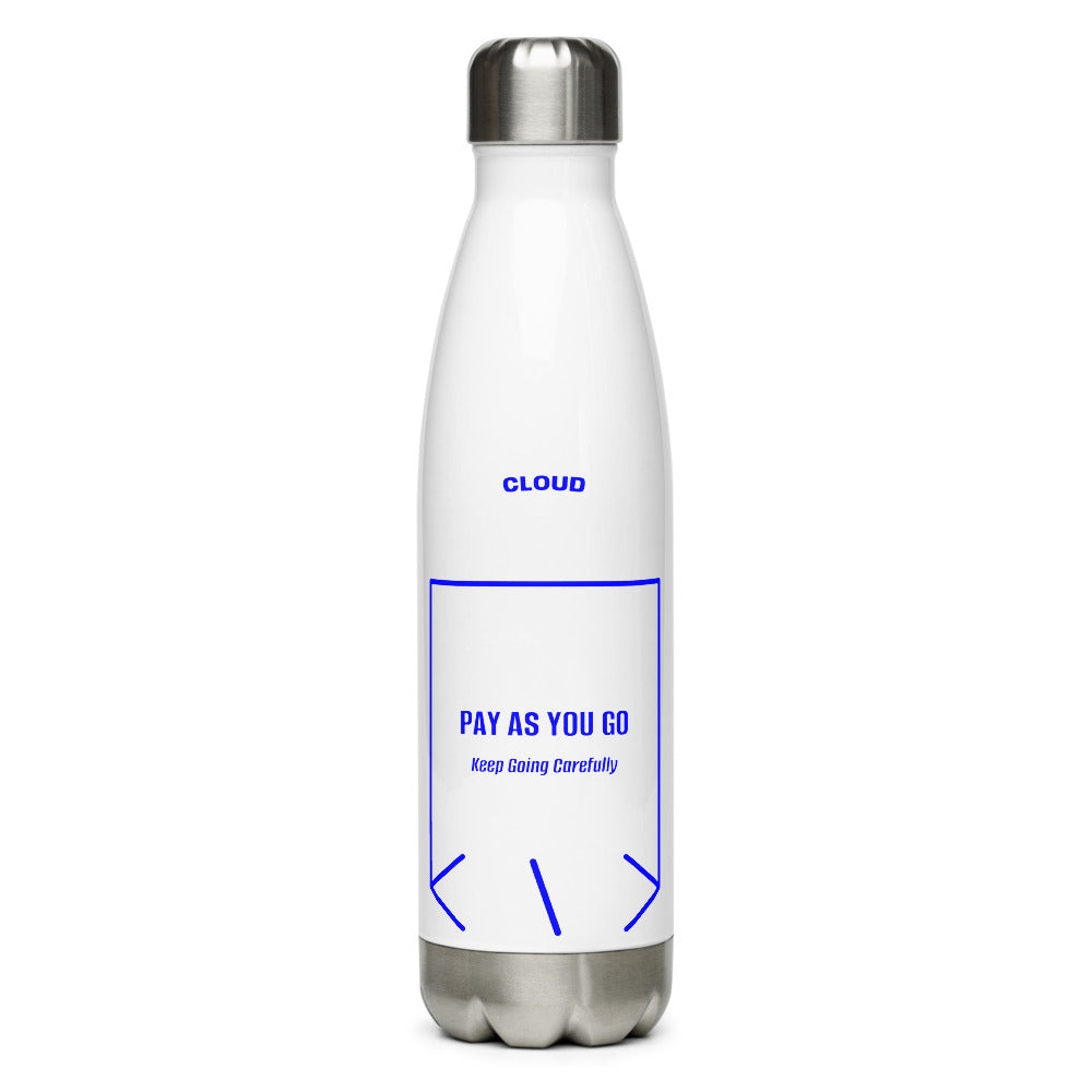 Pay As You Go — White Blue back mockup (17 oz)