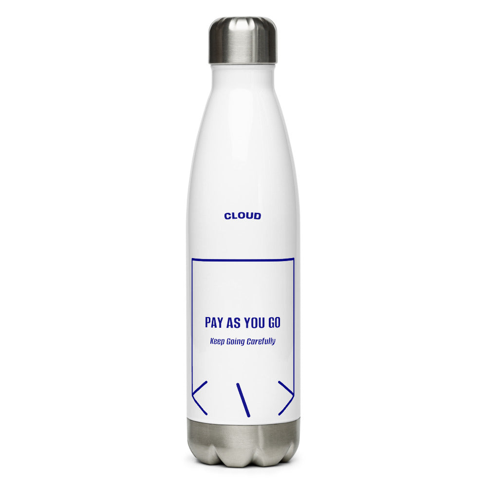 Pay As You Go — White Navy back mockup (17 oz)