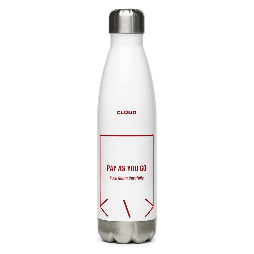 Pay As You Go — White Maroon back mockup (17 oz)