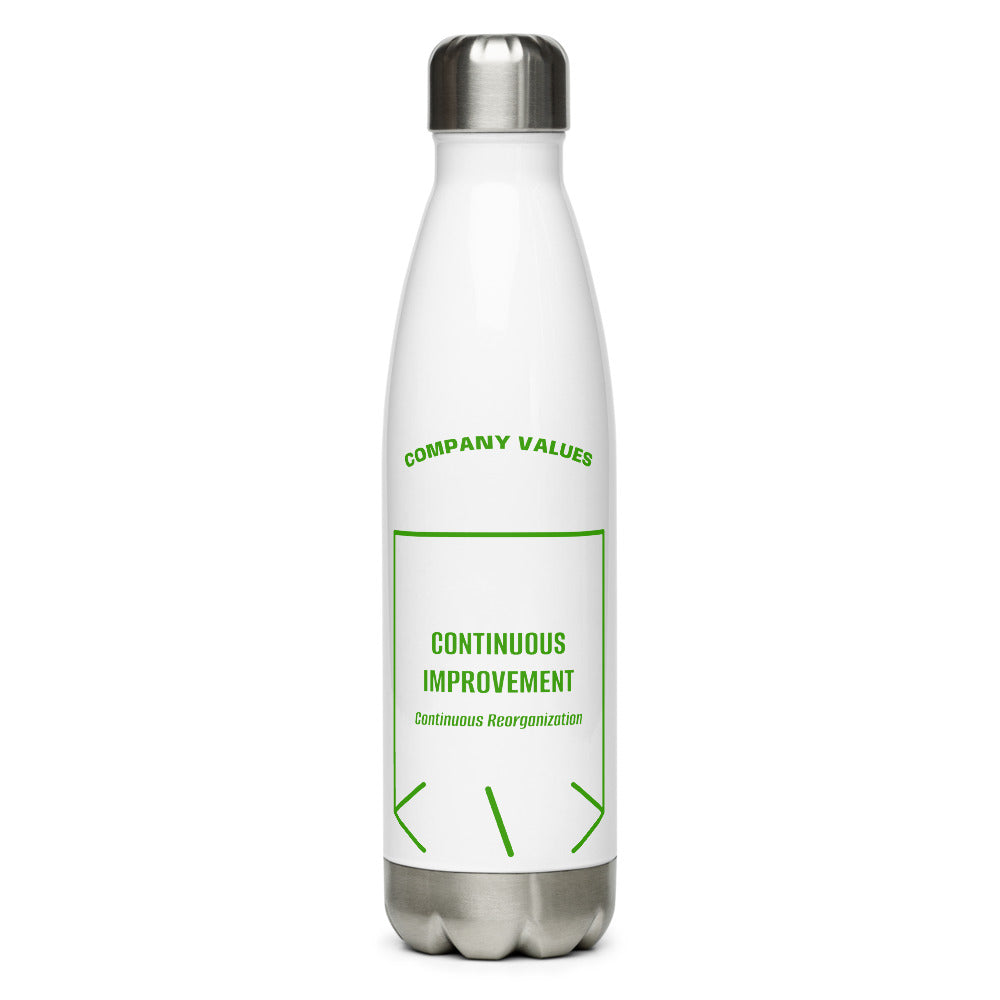 Continuous Improvement — White Green back mockup (17 oz)