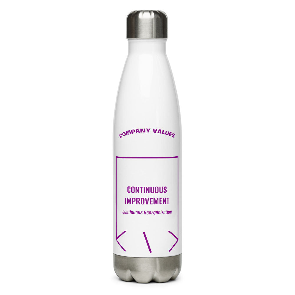 Continuous Improvement — White Purple back mockup (17 oz)