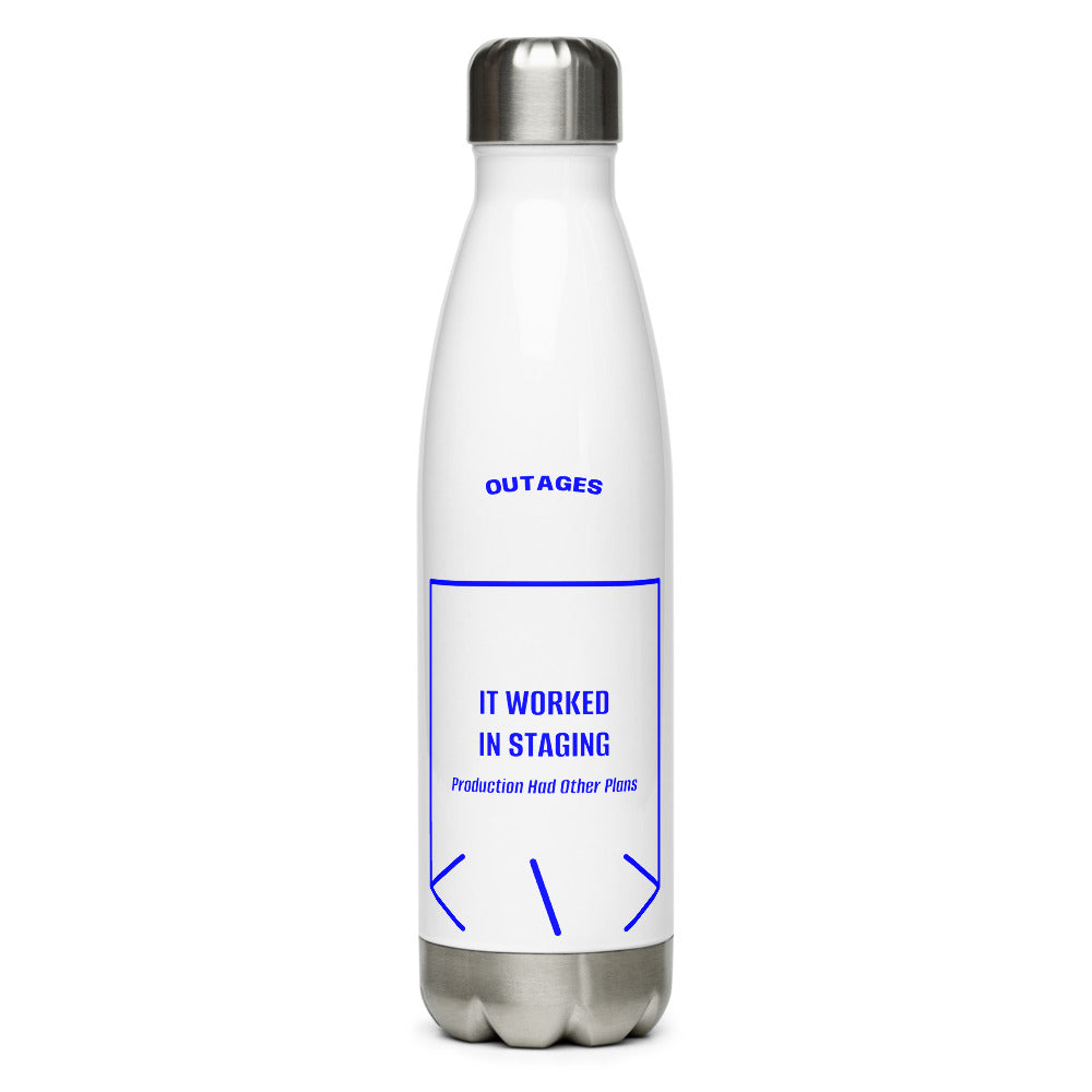 It Worked In Staging — White Blue back mockup (17 oz)