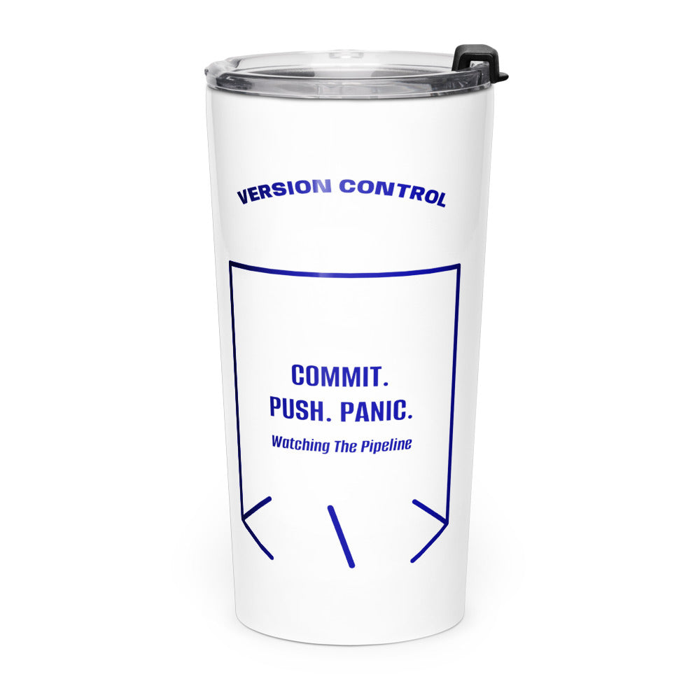 Commit. Push. Panic. — secondary back mockup