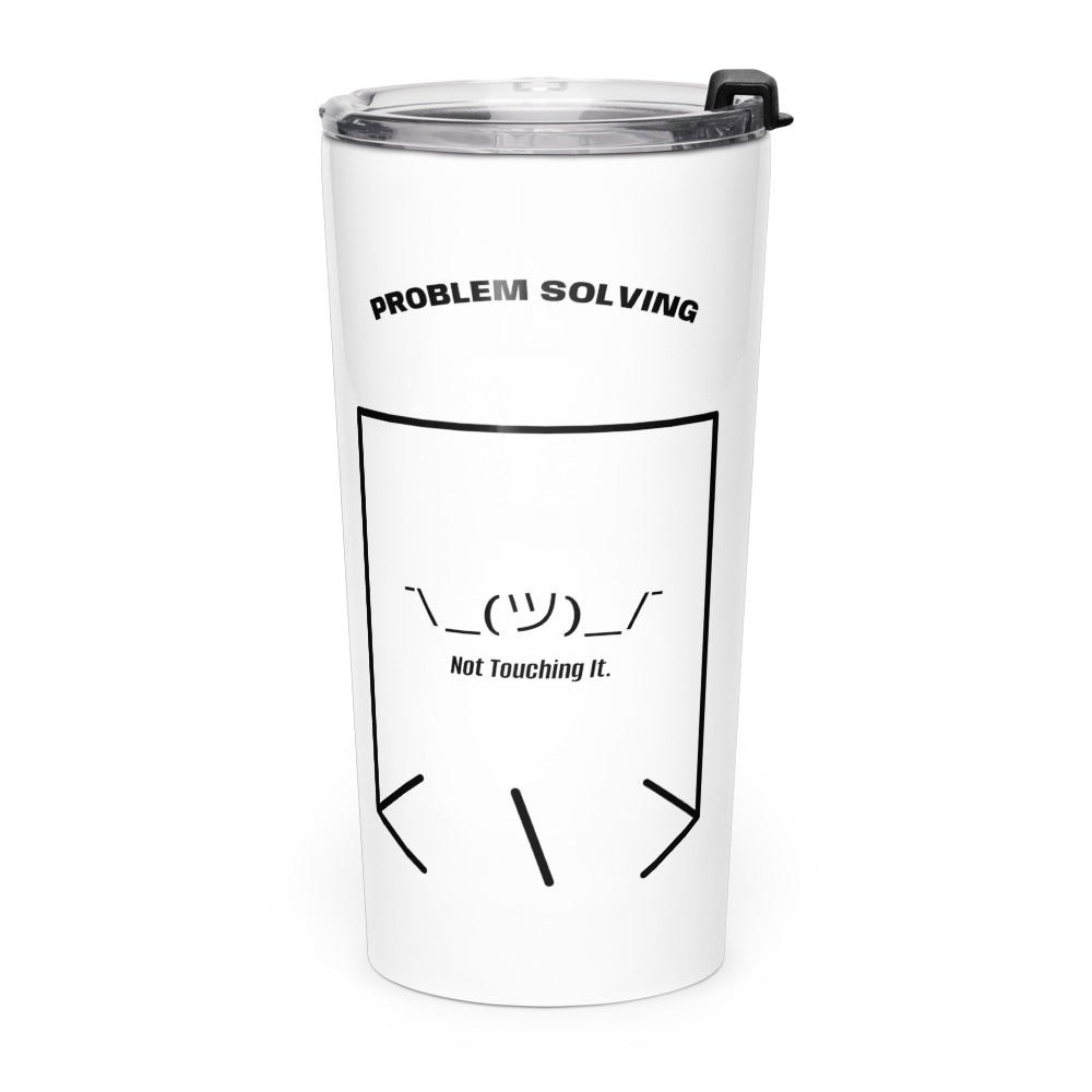 ¯\_(ツ)_/¯ — White Black back mockup (20oz)
