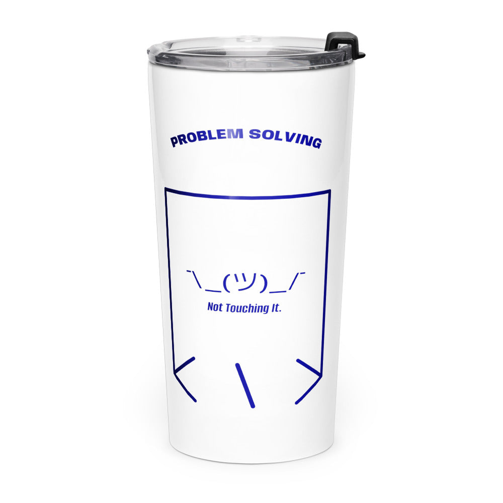¯\_(ツ)_/¯ — White Navy back mockup (20oz)