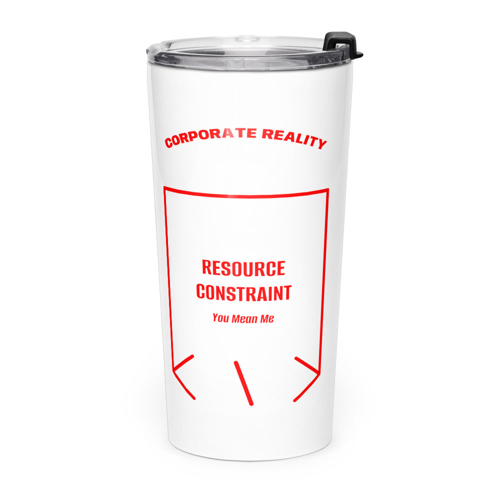 Resource Constraint — White Red back mockup (20oz)