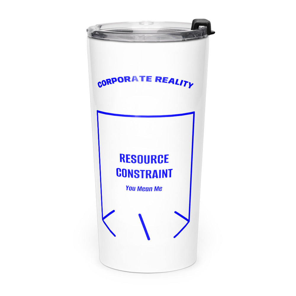 Resource Constraint — White Blue back mockup (20oz)
