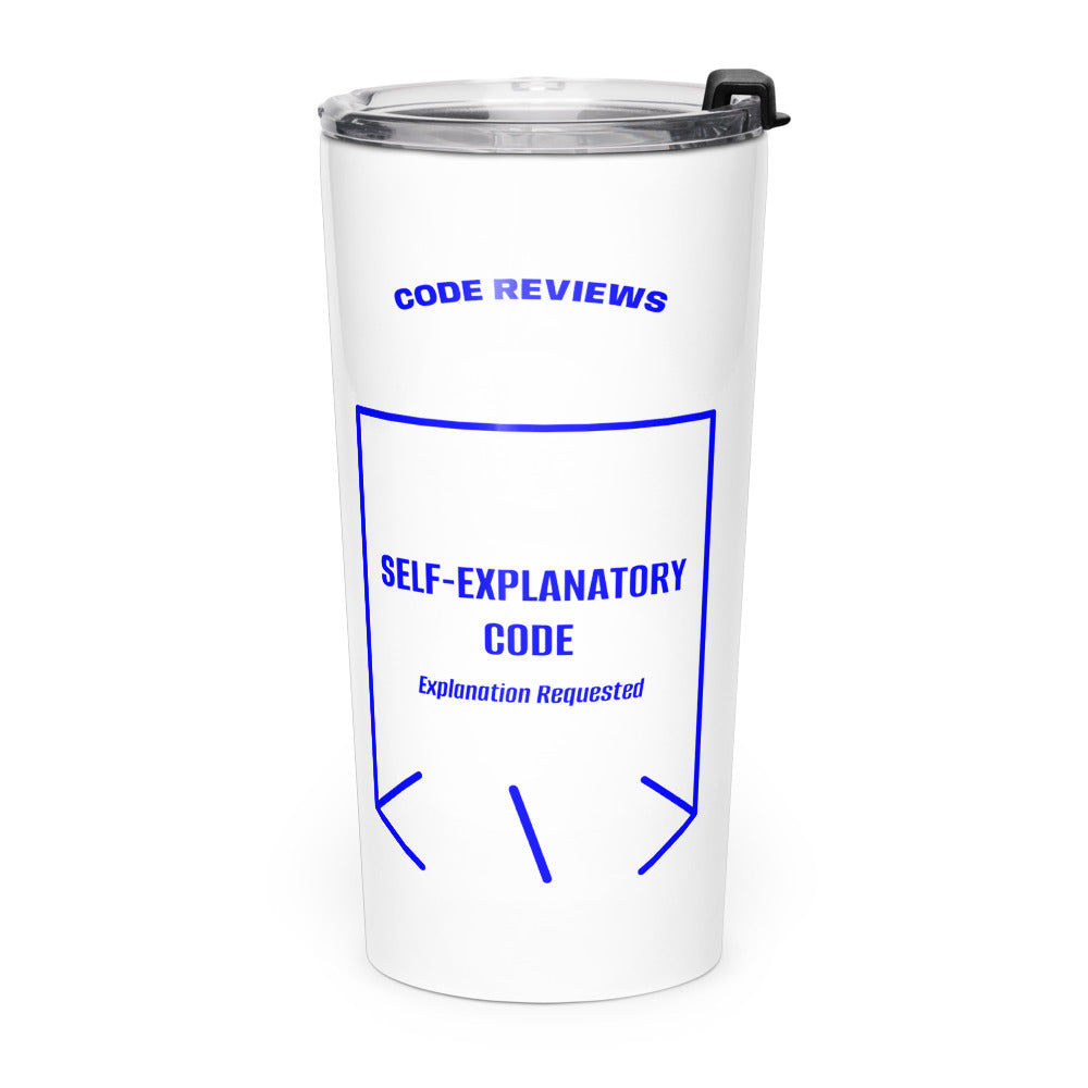 Self-Explanatory Code — secondary back mockup