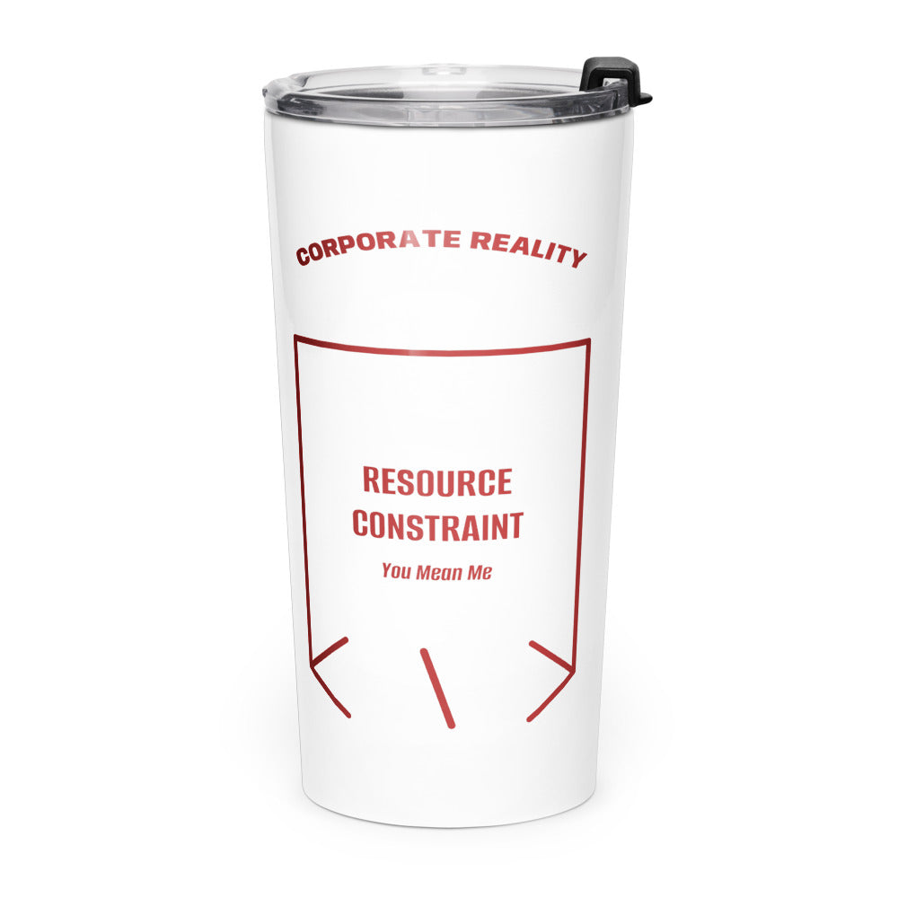 Resource Constraint — White Brown back mockup (20oz)