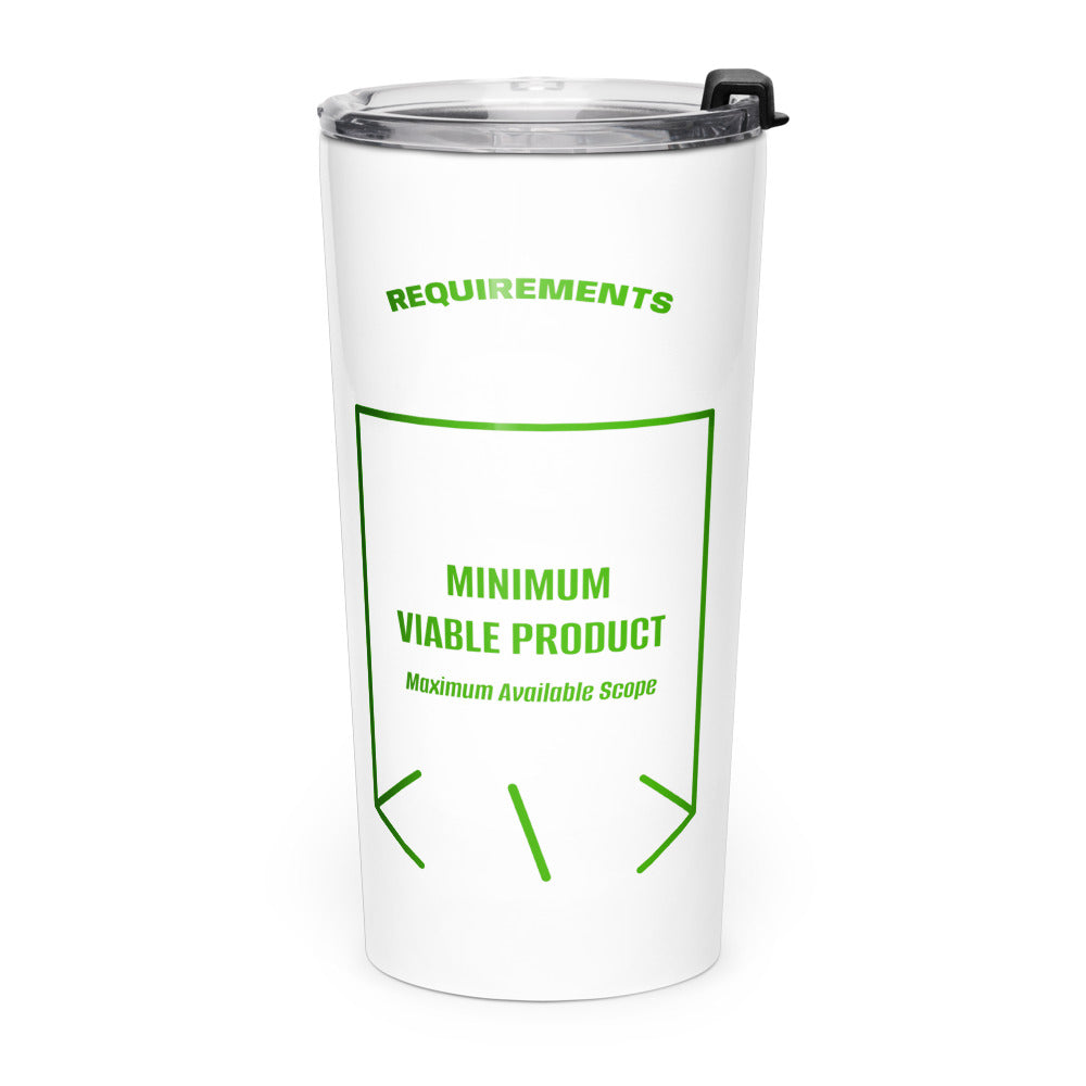 Minimum Viable Product — White Green back mockup (20oz)