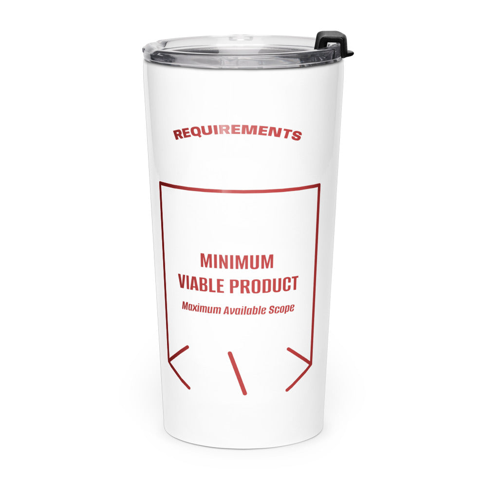 Minimum Viable Product — White Brown back mockup (20oz)