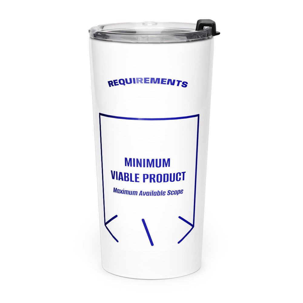 Minimum Viable Product — White Navy back mockup (20oz)