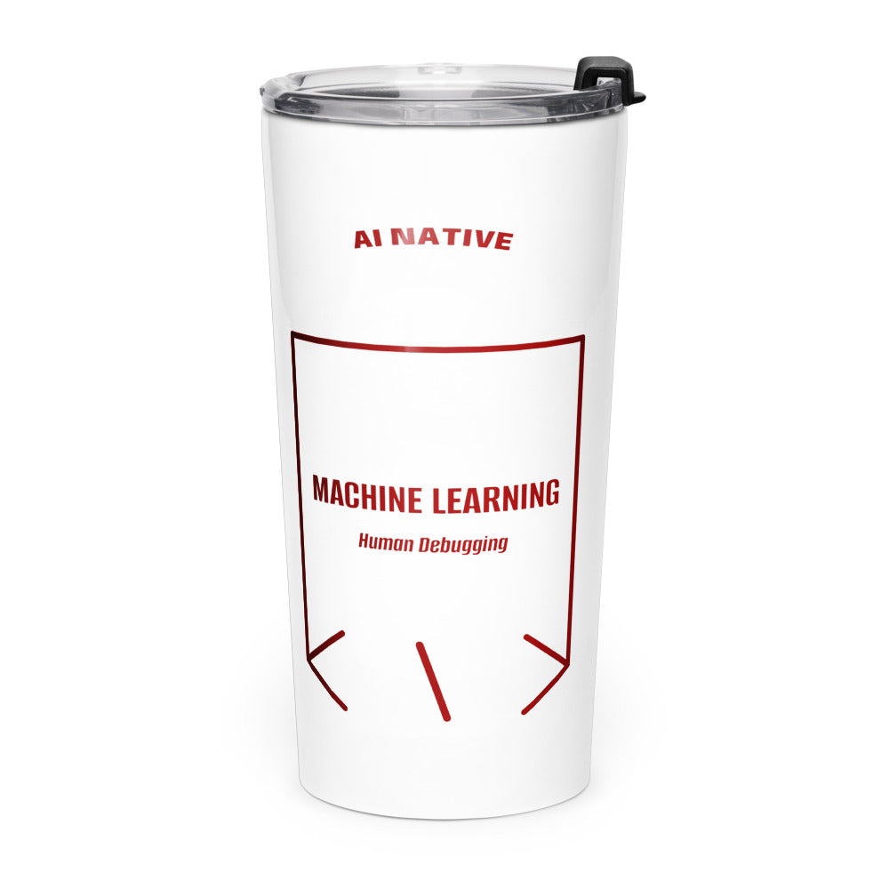 Machine Learning — White Maroon back mockup (20oz)
