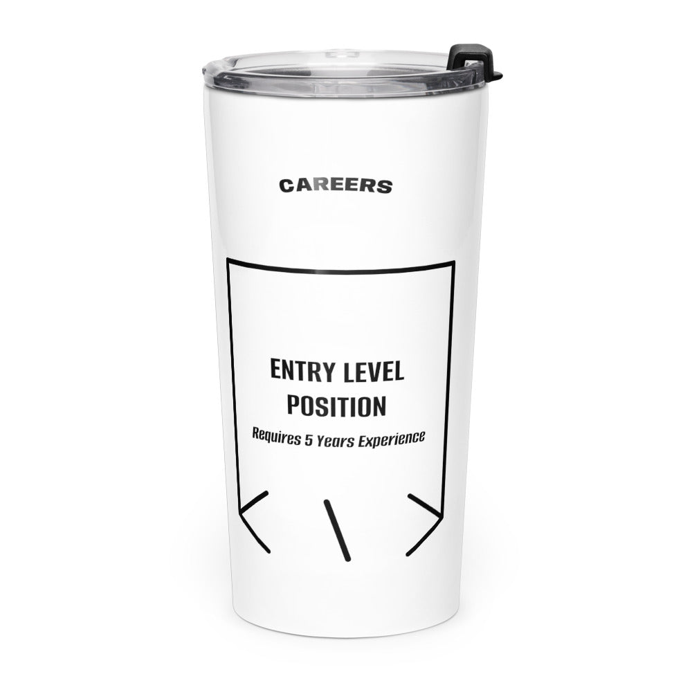 Entry Level Position — White Black back mockup (20oz)
