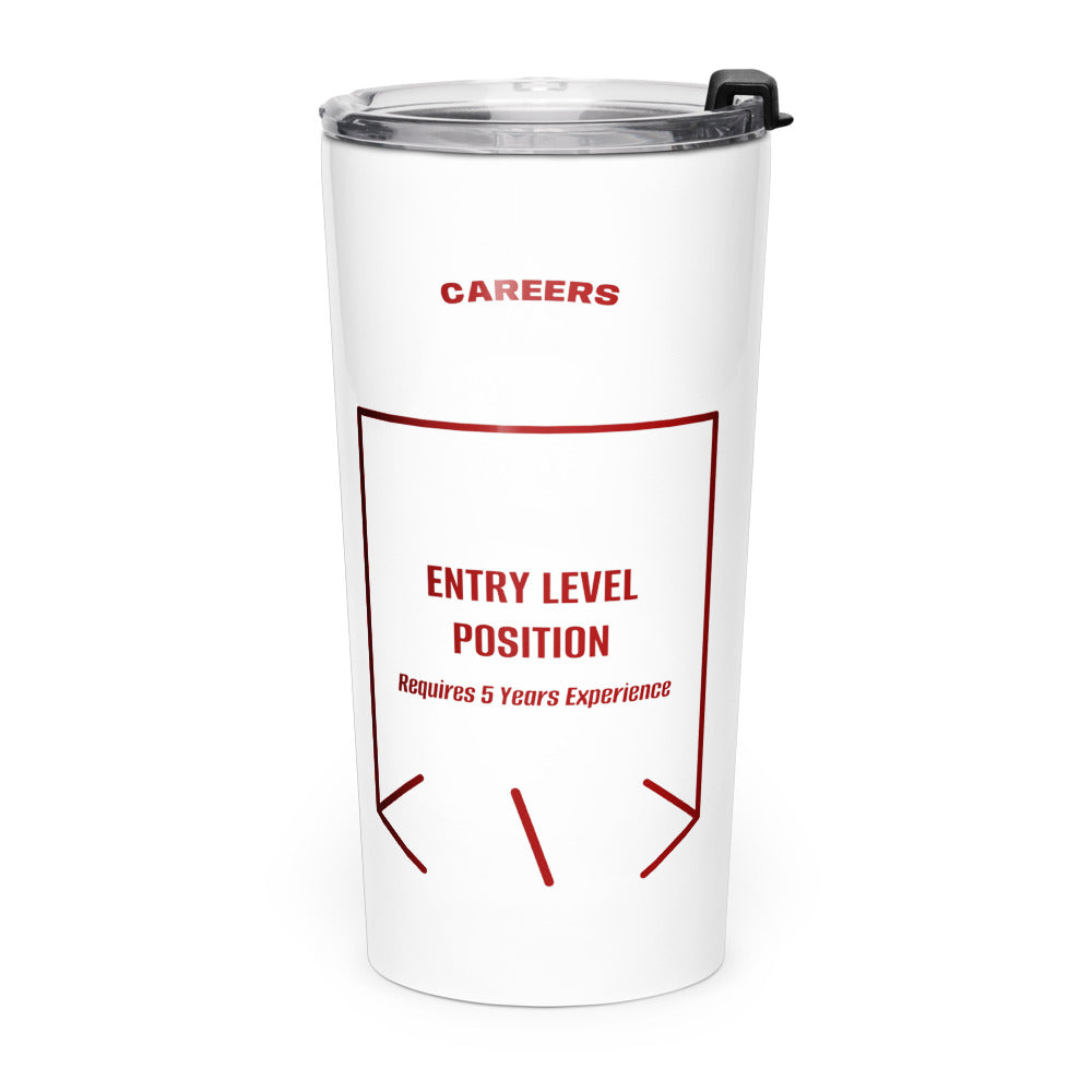 Entry Level Position — White Maroon back mockup (20oz)