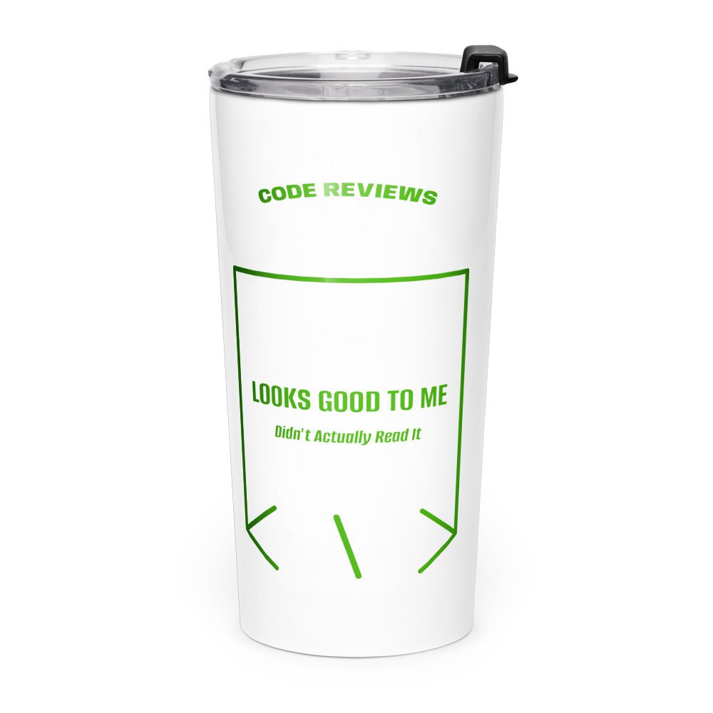 Looks Good To Me — White Green back mockup (20oz)