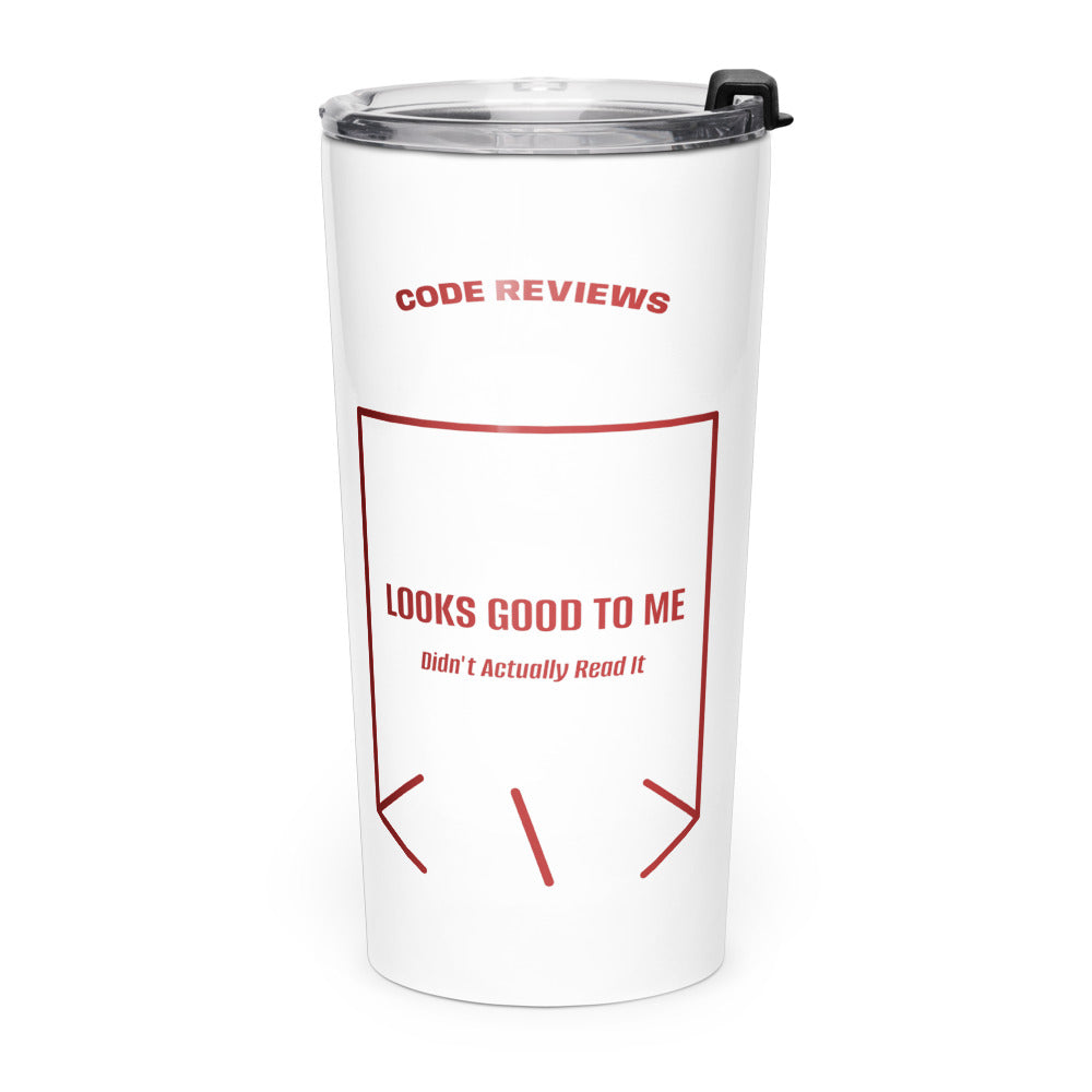 Looks Good To Me — White Brown back mockup (20oz)