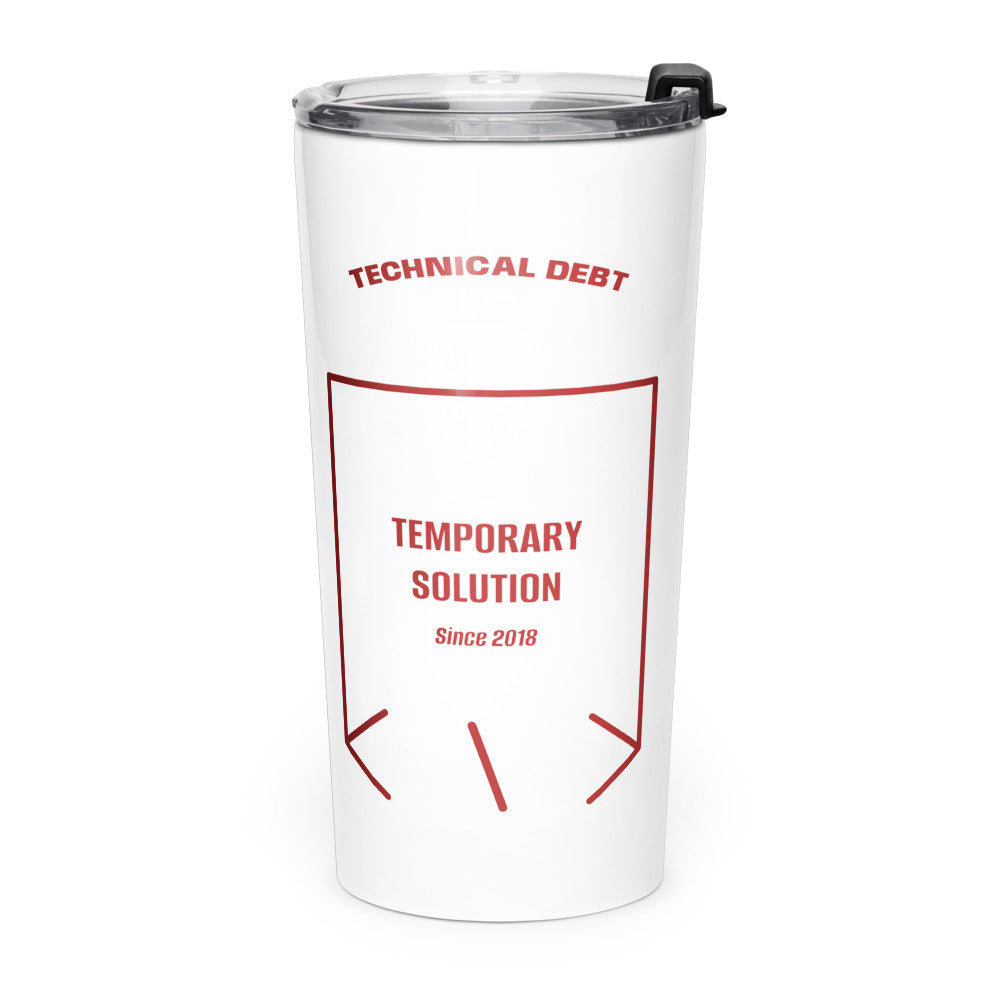 Temporary Solution — White Brown back mockup (20oz)