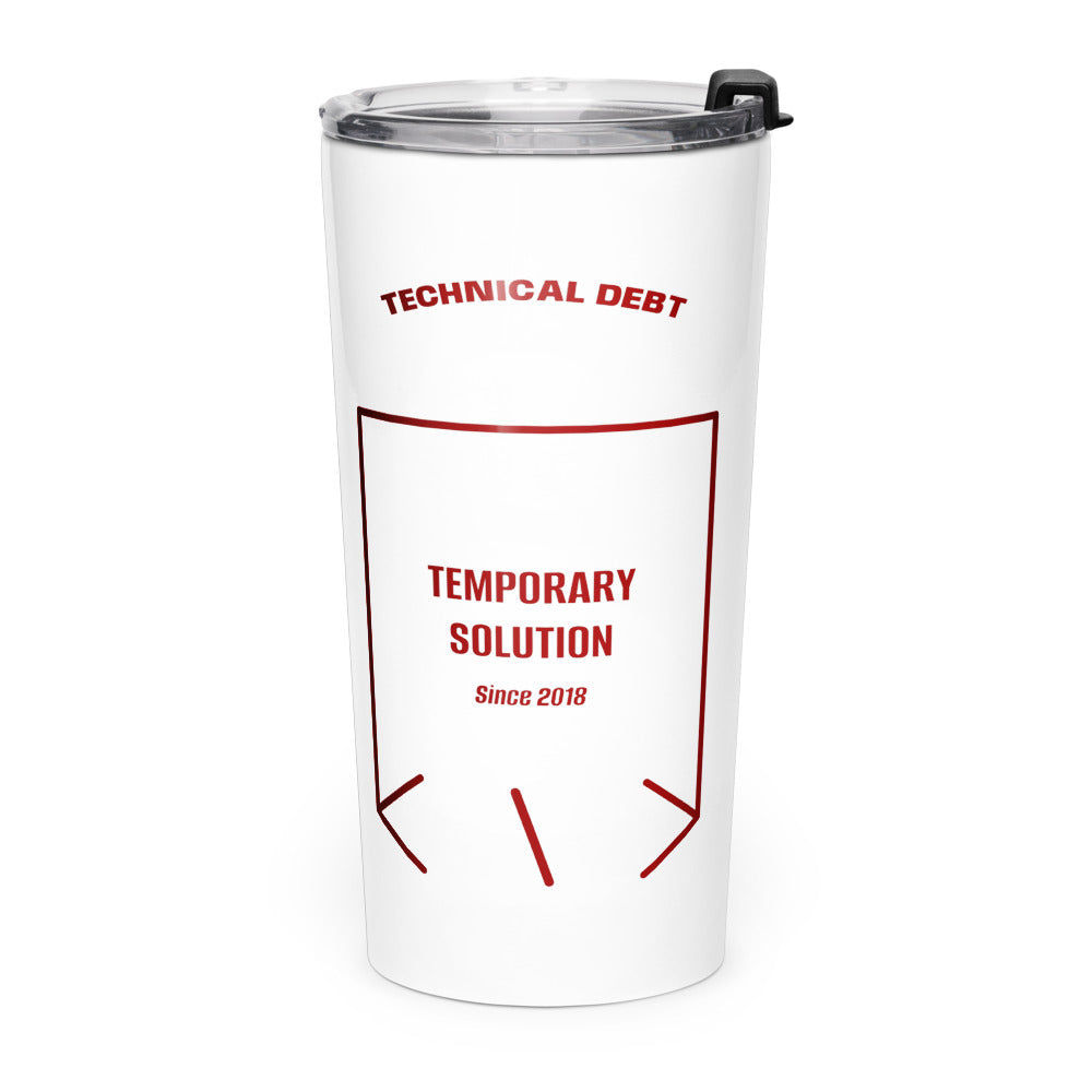 Temporary Solution — White Maroon back mockup (20oz)