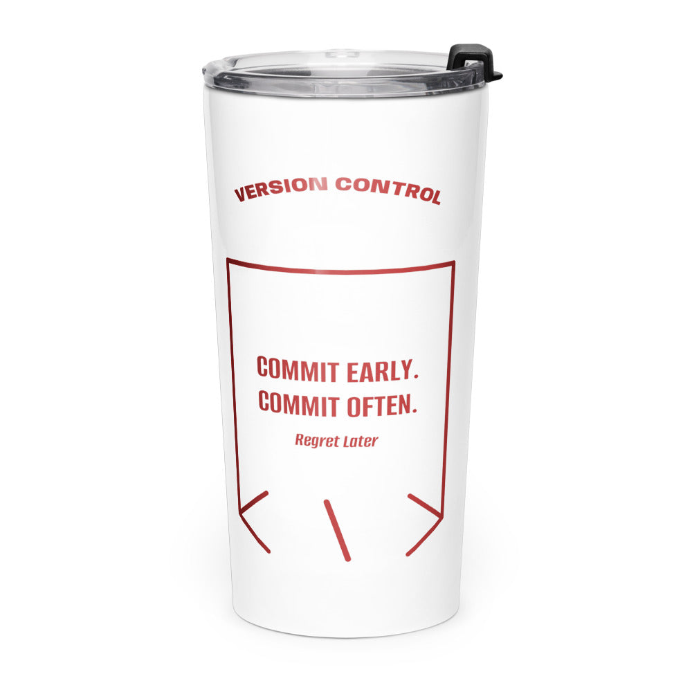 Commit Early. Commit Often. — secondary back mockup
