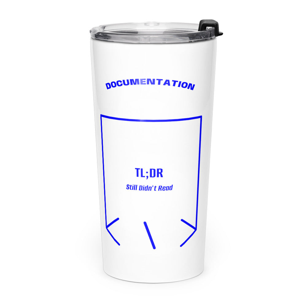 TL;DR — White Blue back mockup (20oz)