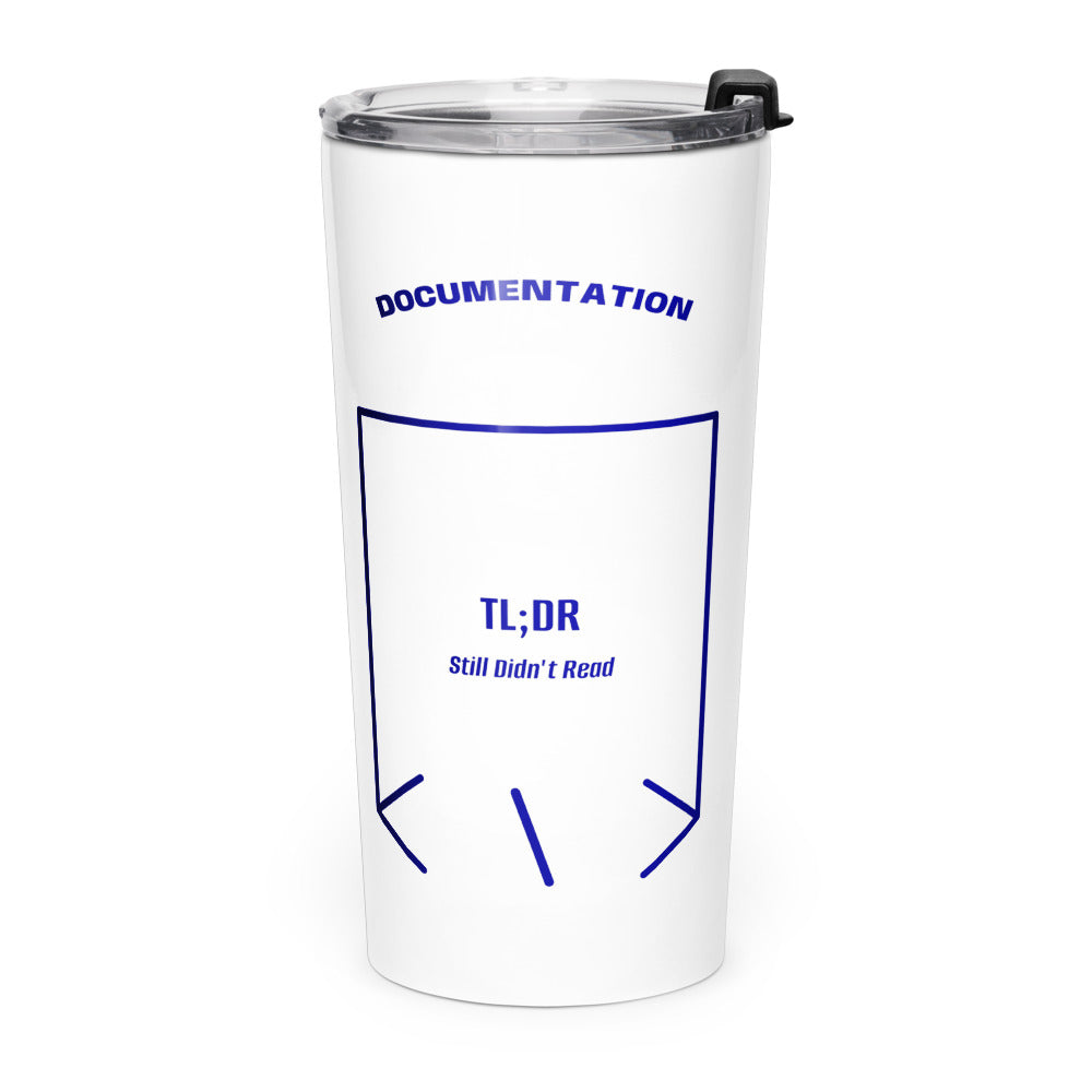 TL;DR — White Navy back mockup (20oz)