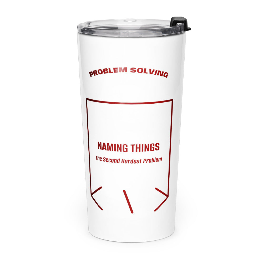 Naming Things — White Maroon back mockup (20oz)