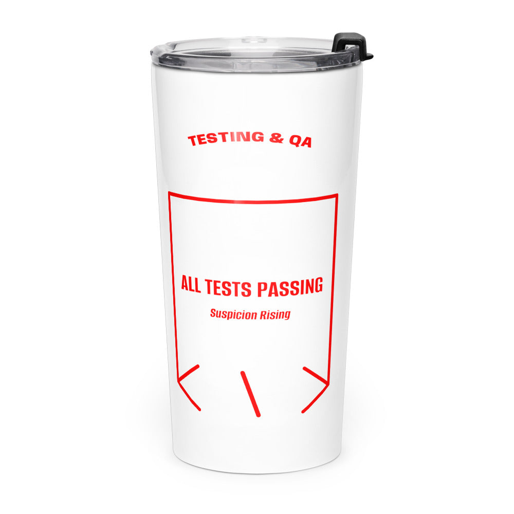 All Tests Passing — White Red back mockup (20oz)