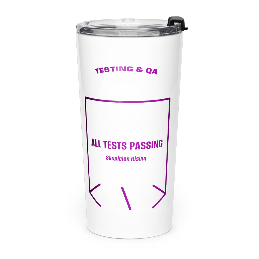 All Tests Passing — White Purple back mockup (20oz)