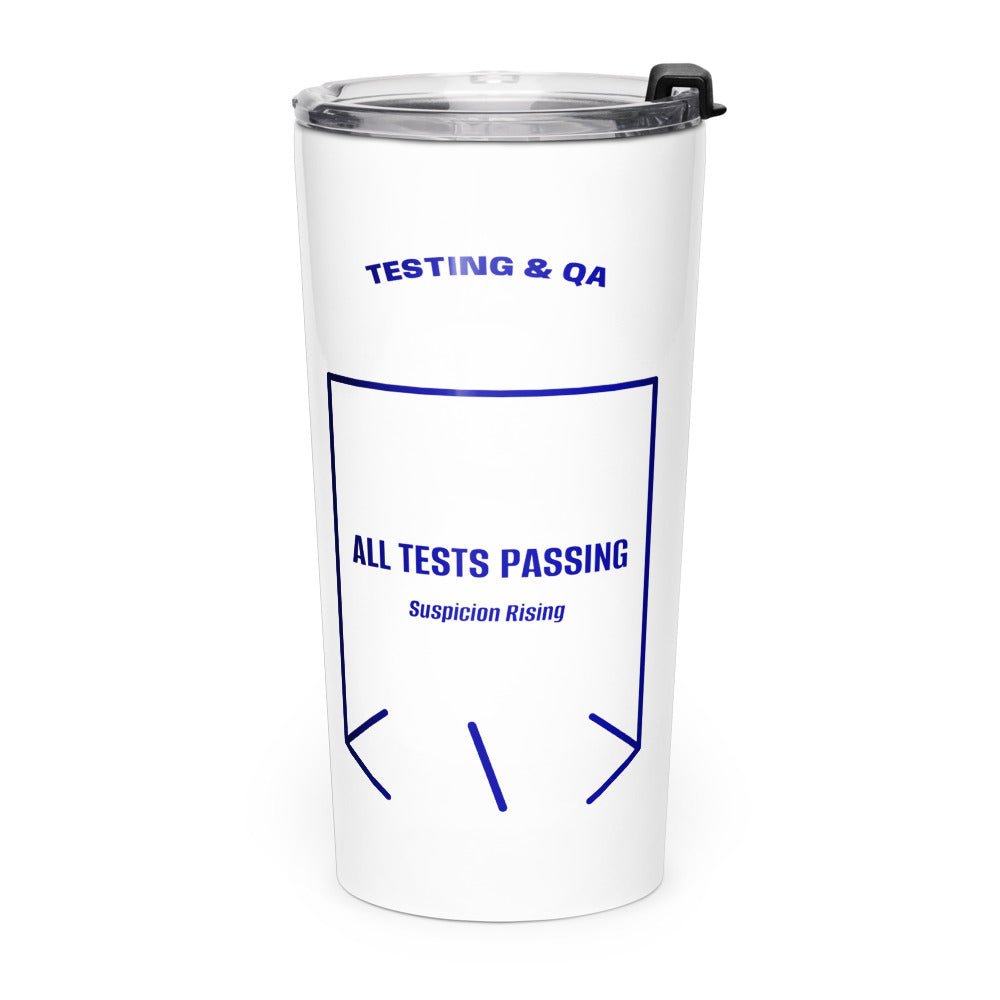 All Tests Passing — White Navy back mockup (20oz)