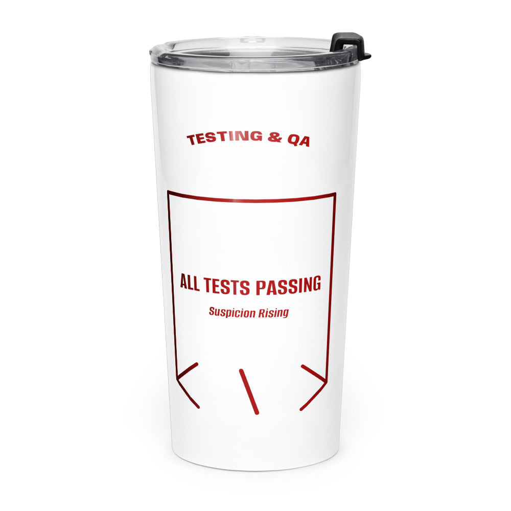 All Tests Passing — White Maroon back mockup (20oz)