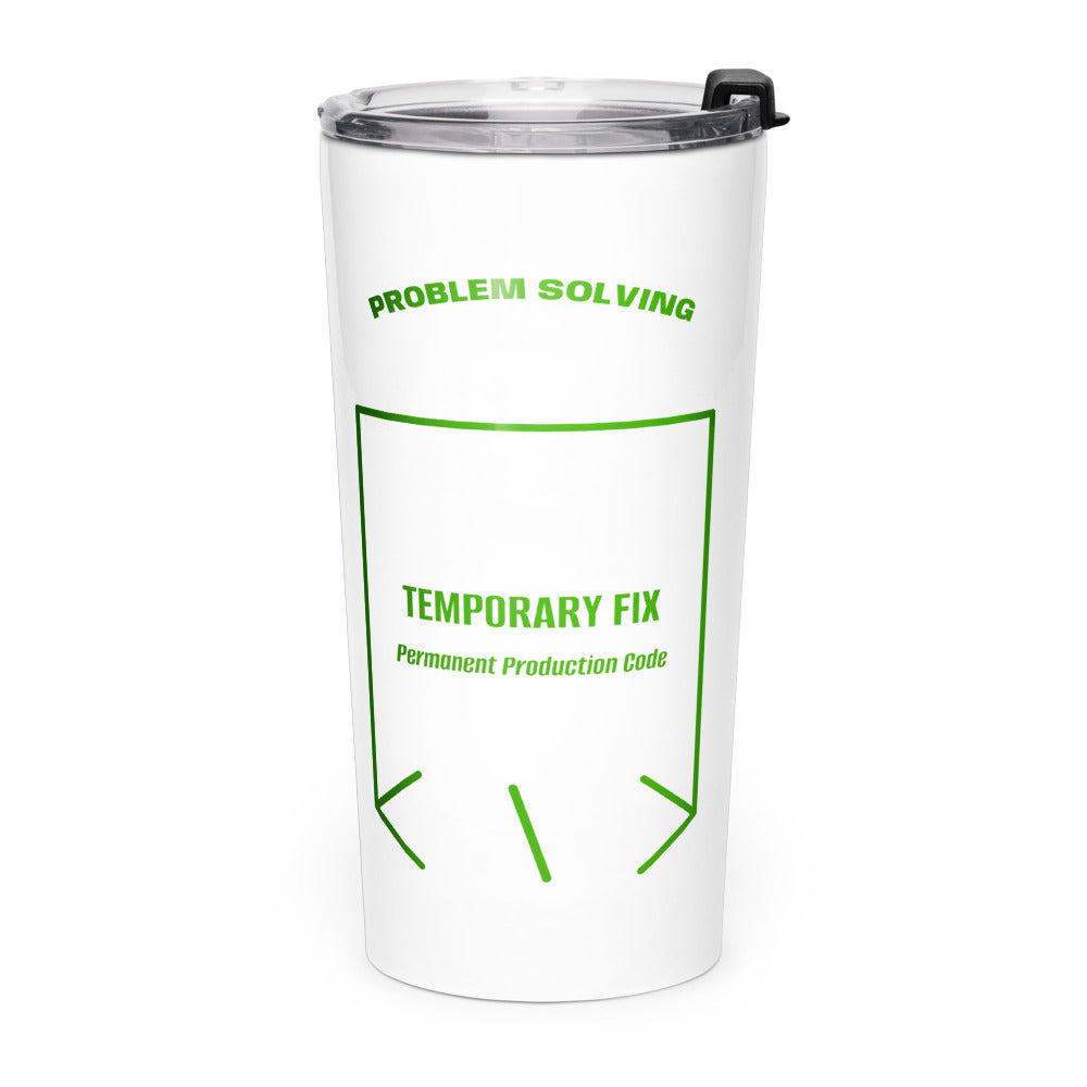 Temporary Fix — White Green back mockup (20oz)