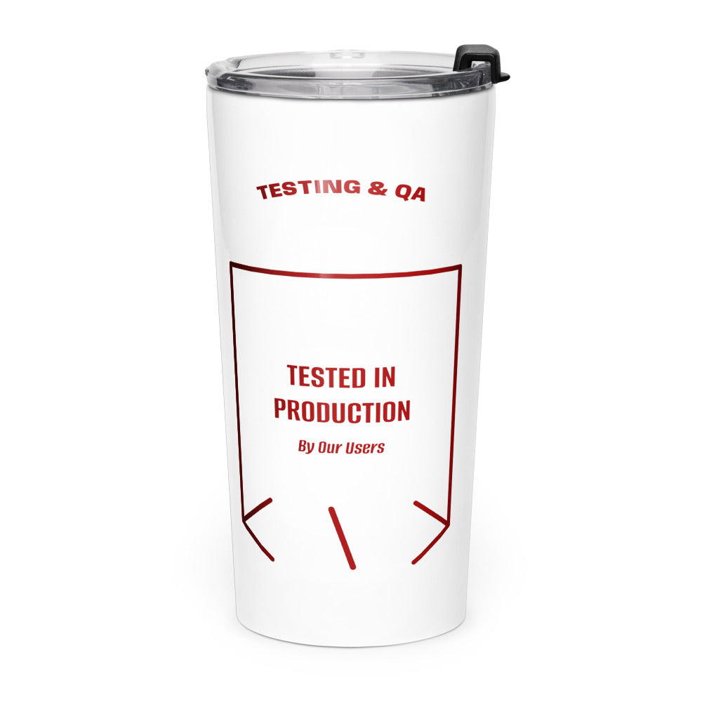 Tested In Production — White Maroon back mockup (20oz)