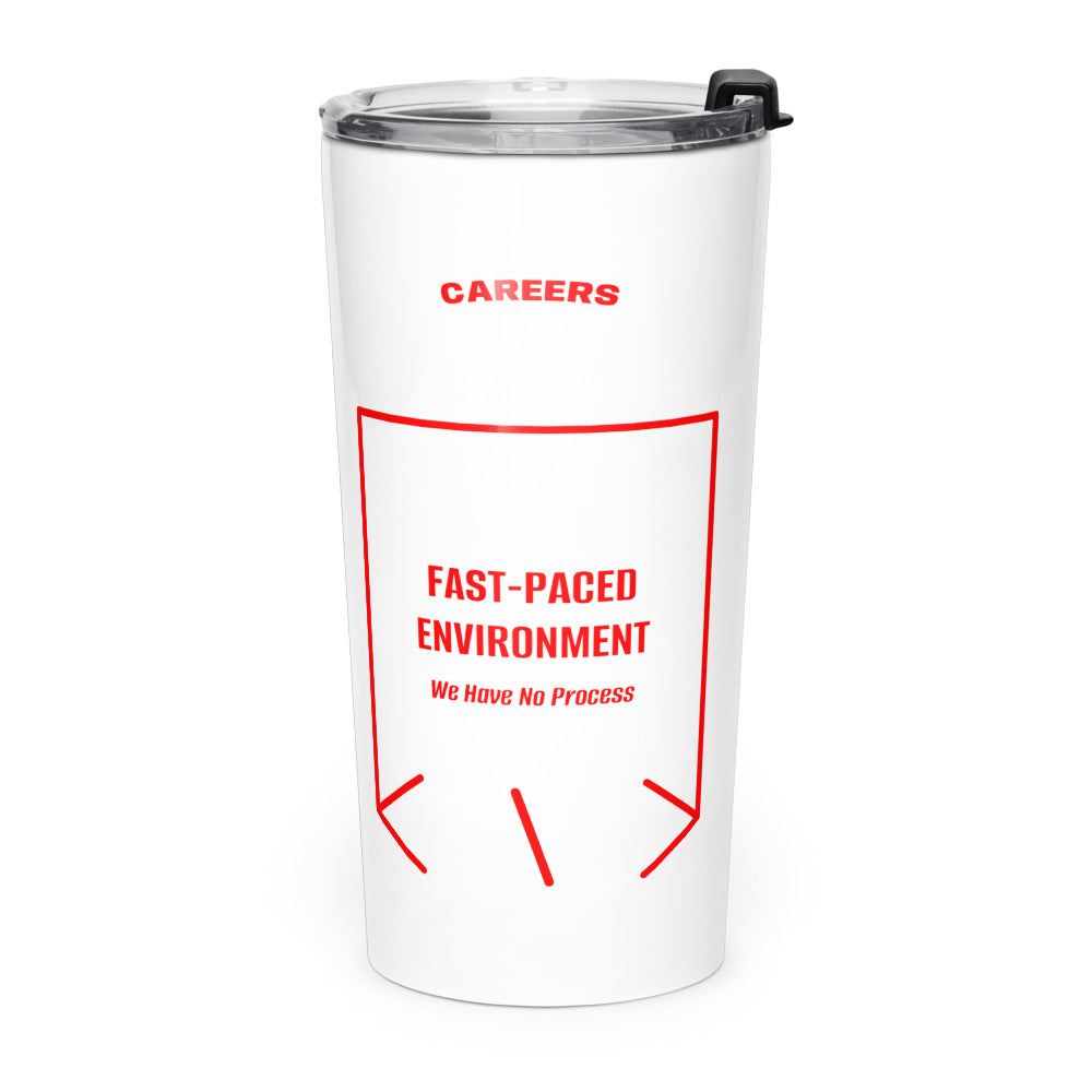 Fast-Paced Environment — White Red back mockup (20oz)