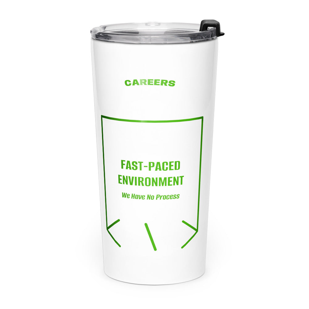 Fast-Paced Environment — White Green back mockup (20oz)