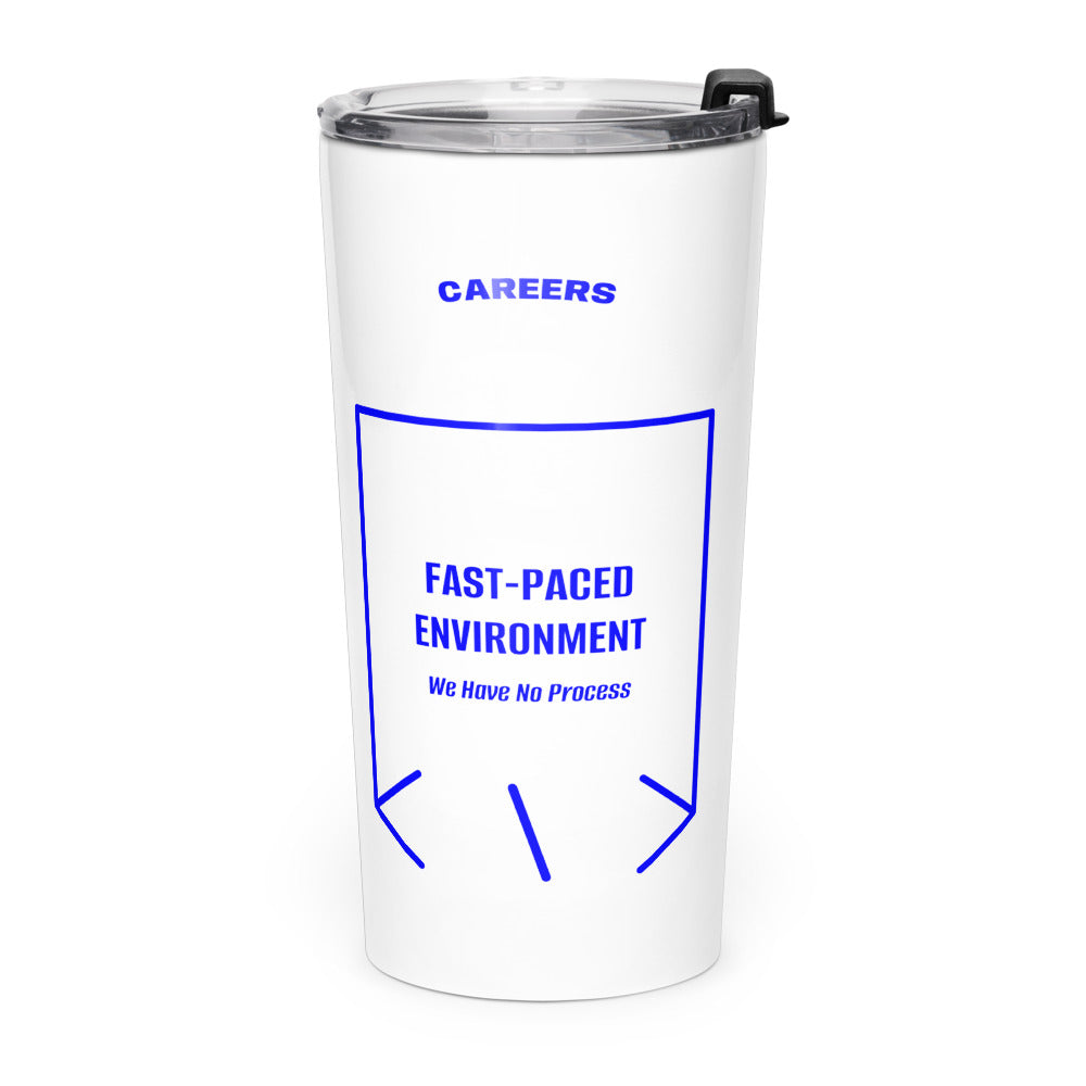 Fast-Paced Environment — White Blue back mockup (20oz)