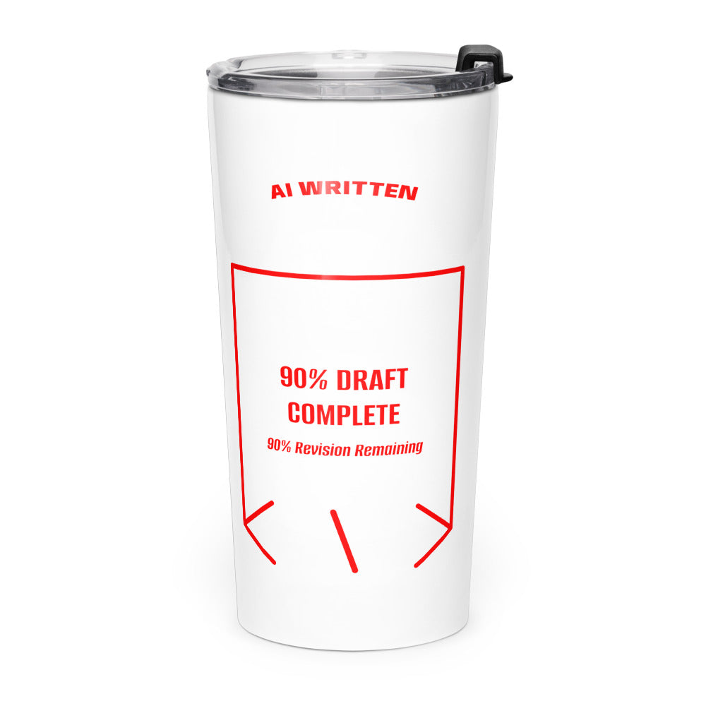 90% Draft Complete — White Red back mockup (20oz)