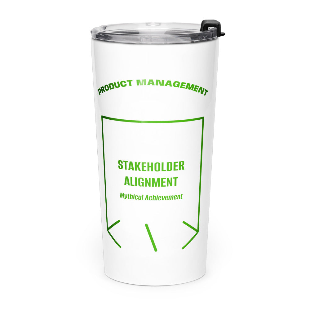 Stakeholder Alignment — White Green back mockup (20oz)